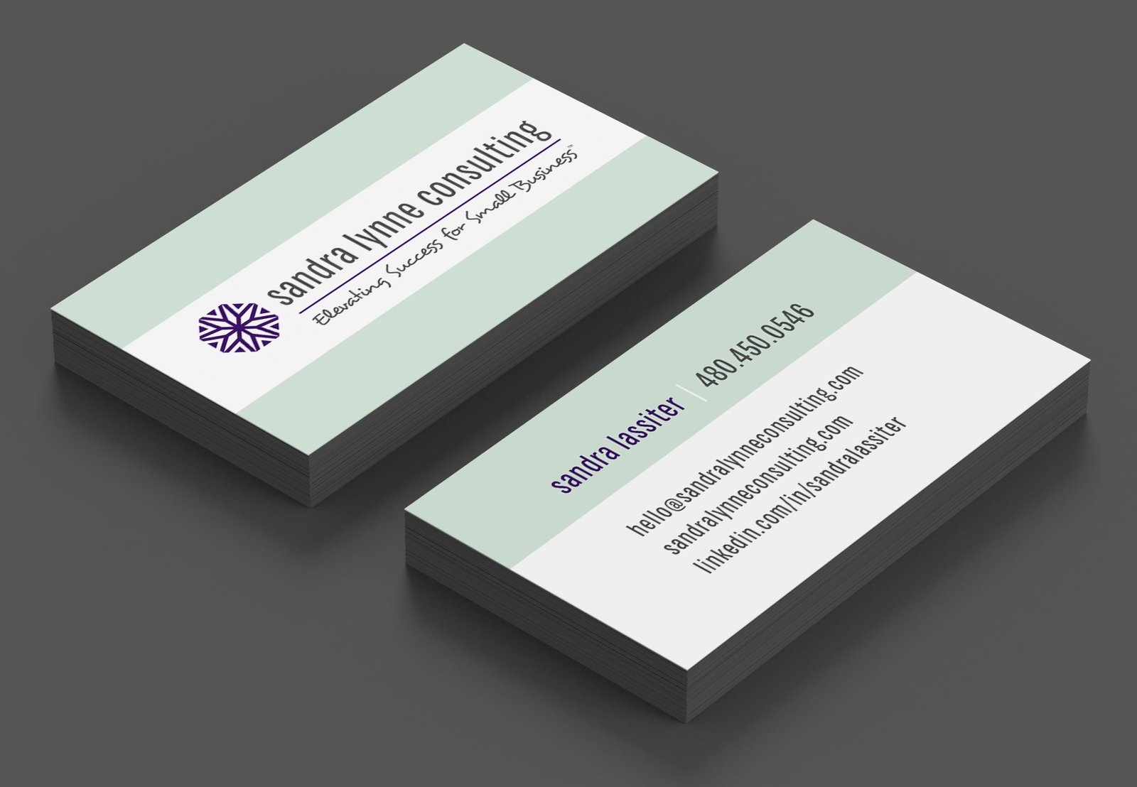 Sandra Lynne Consulting Business Card mockup